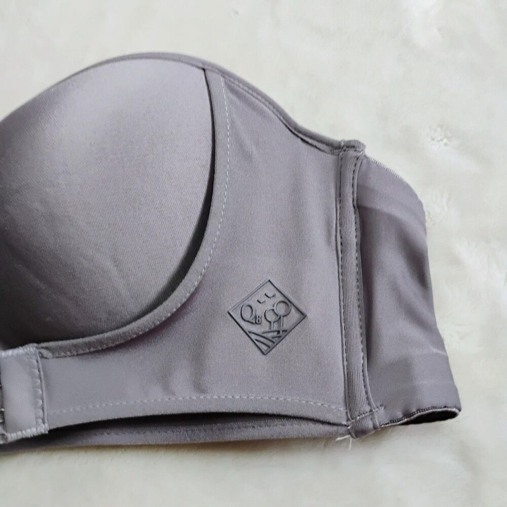Soma Enbliss Strapless Multi-Way Bra - Front Adjust Stay-Put - Gray - Size 36D - Picture 2 of 13